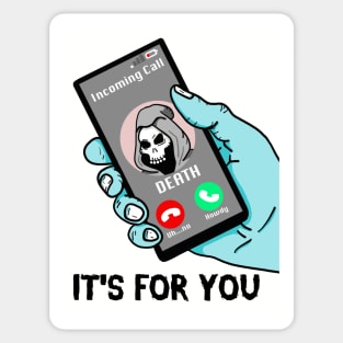 Death's on the Phone Sticker